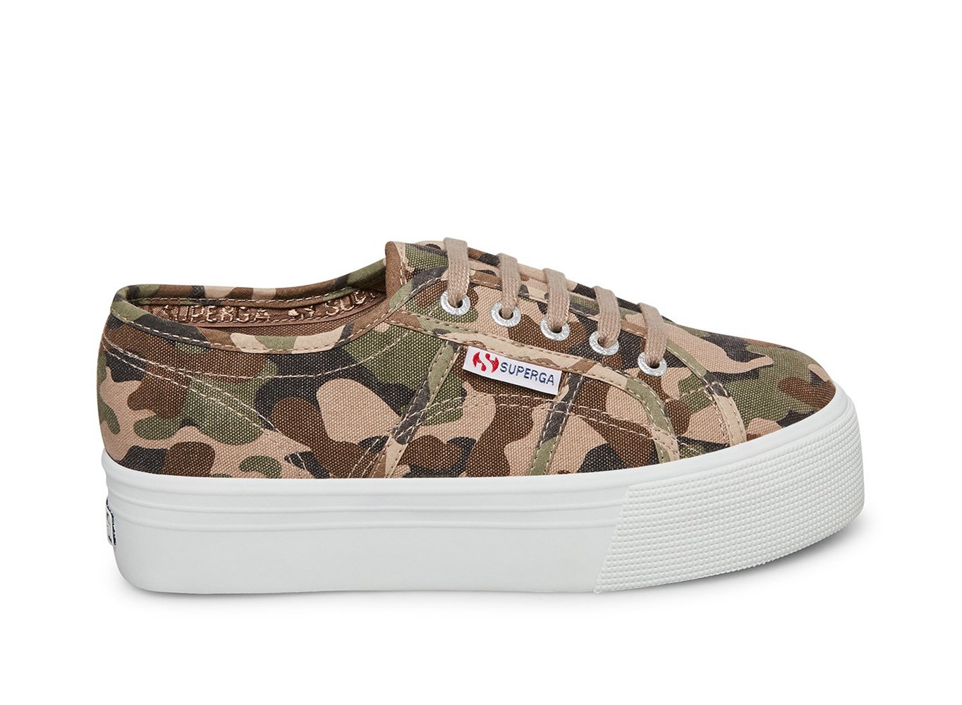 Superga Plataforma Mujer Camuflaje - 2790 Camo Print - 694123BLP